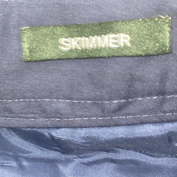 J Crew Skimmer Ankle Pants City Fit Navy Blue Swiss Dot Woman’s Size 2 Pockets - Picture 6 of 7